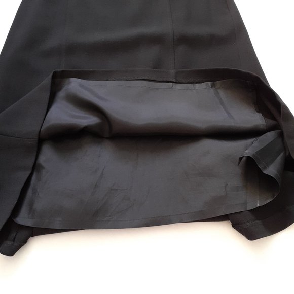 Ann Taylor Wool Skirt Black Size 6 - Picture 8 of 12